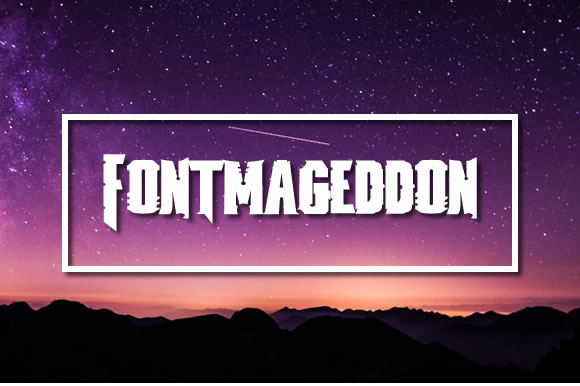 Fontmageddon: A Unique Typeface for Creative Publishing