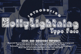 HollyLightning: A Decorative Typeface for Modern Editorial Design