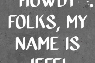 Jeff: A Bold Brush Font for Web Design