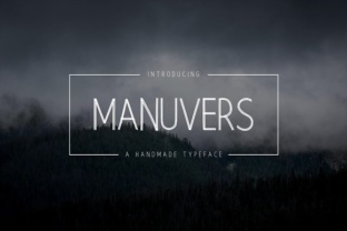 Manuvers: A Sweet Sans Serif for Creative Projects