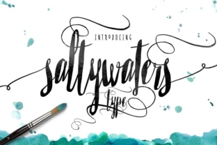 Saltywaters: A Handcrafted Script Font for Editorial Design