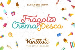 Vanillate Font for Web Design