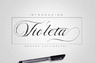 Violeta: A Modern Script Typeface for Elegant Editorial Design