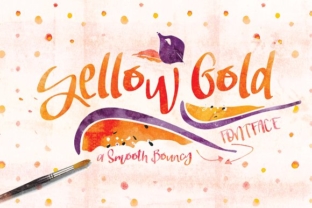 Yellow Gold: A Handcrafted Script for Editorial Elegance